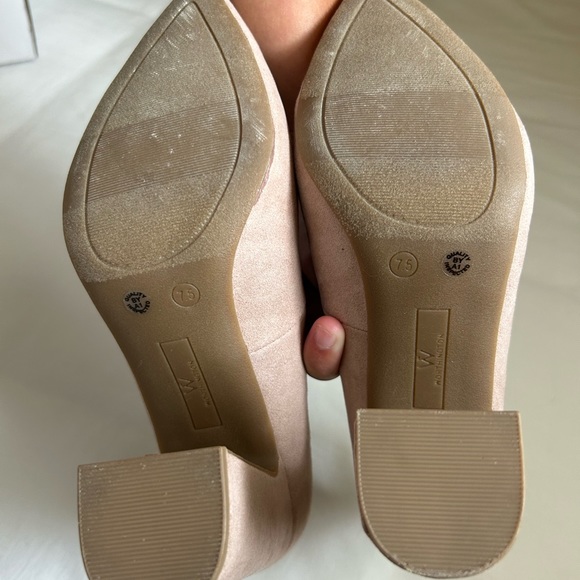 Nude Block Heels - Picture 8 of 8